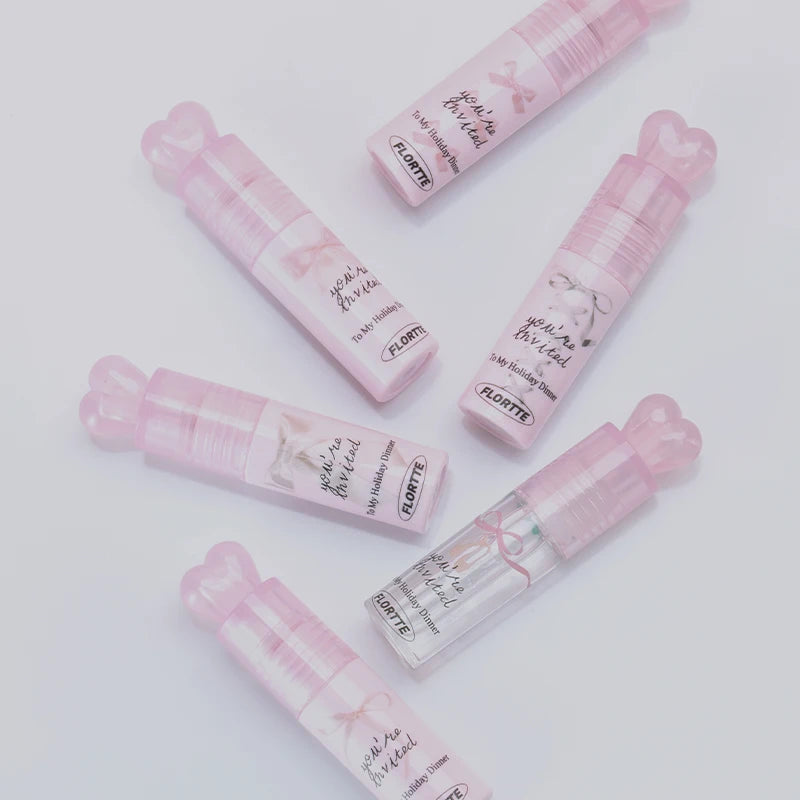 FLORTTE Little Bow Collection – Lipstick & Lip Cream Gift Set