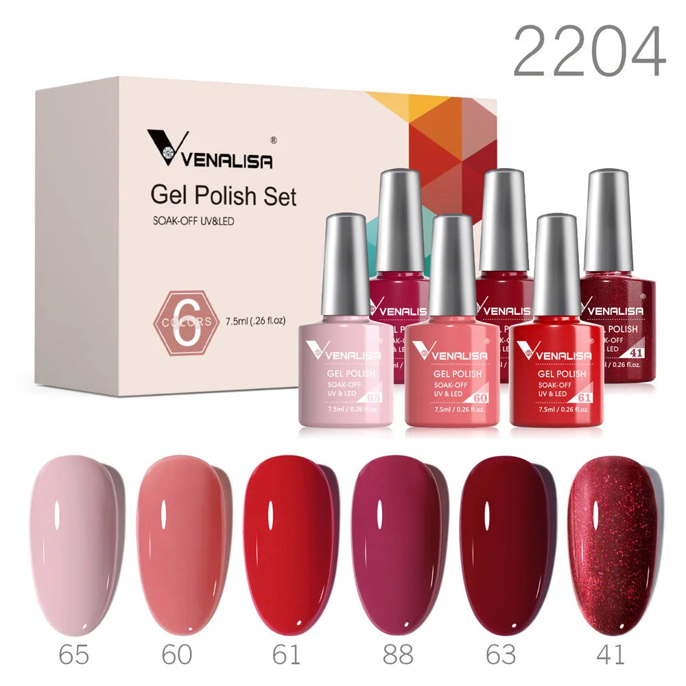 Venalisa Color Gel Semipermanente Kit – 6/12 Colori
