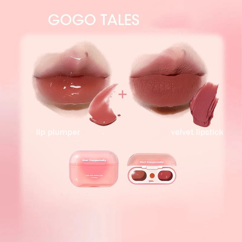 Gogotales Cloud Sensation Dual-purpose Lip Cream-Airpod Lipstick 2.8gx2