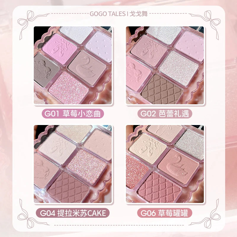 Gogotales Sweet Ballet Soft Mist Eyeshadow Palette 7.8g