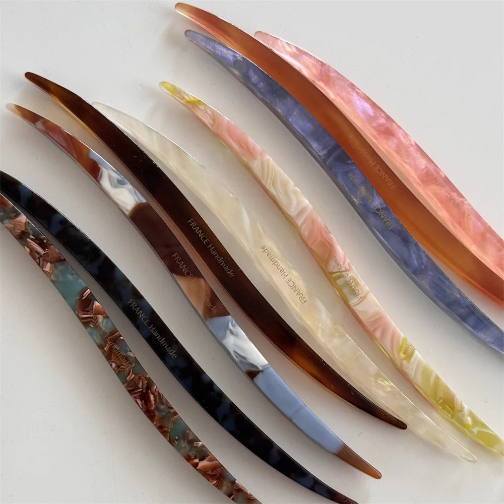 Fermacapelli Elegante in Acetato Marmorizzato