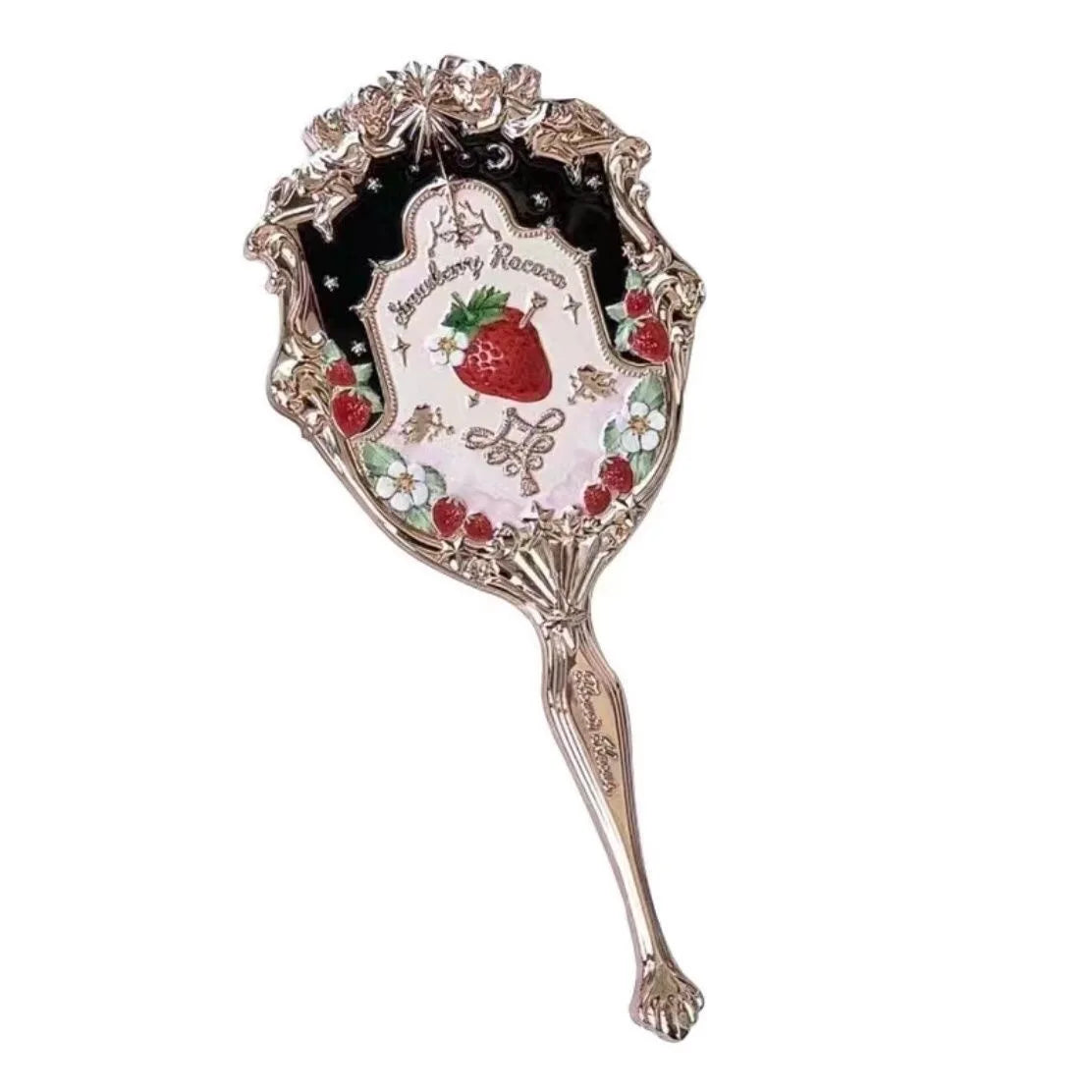 Flower Knows Strawberry Rococo Hand Mirror