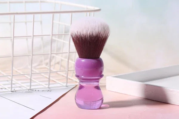 Pennello da Rasatura 24mm – Manico Viola & Nodo Sintetico "Mink"