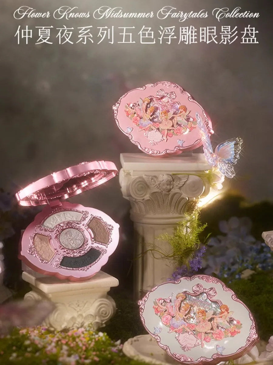 Flower Knows Midsummer Fairytales Embossed Five-Color Makeup Palette 5g