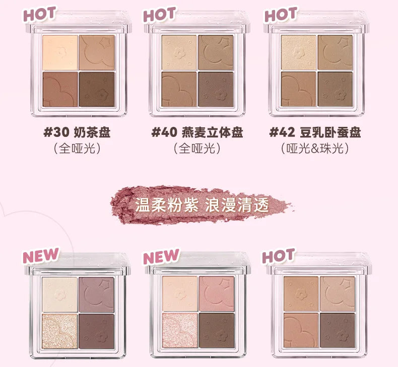 Judydoll Four Colour Eyeshadow – Palette Occhi 4 Toni 5.3g