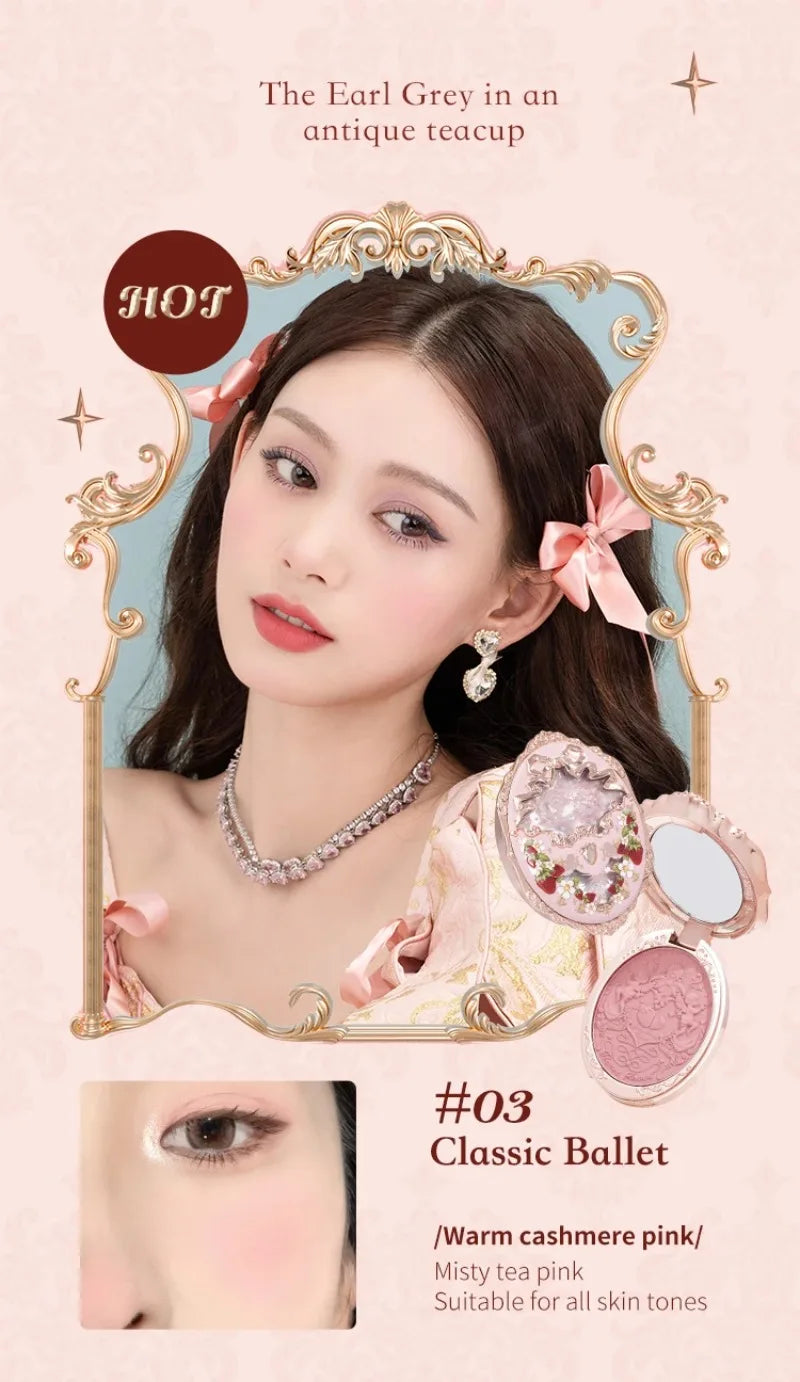 Flower Knows Strawberry Rococo Embossed Blush 5g