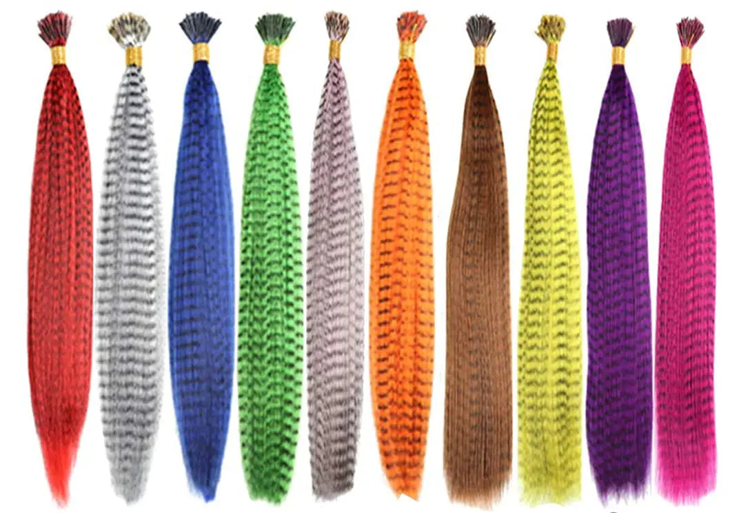 Feather Extension Colorate – Ciocche Effetto Piuma Zebra