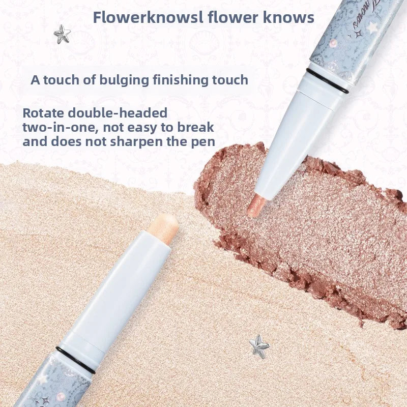 Flower Knows Shell Pearl Double Headed Silkworm Pen 1.13g