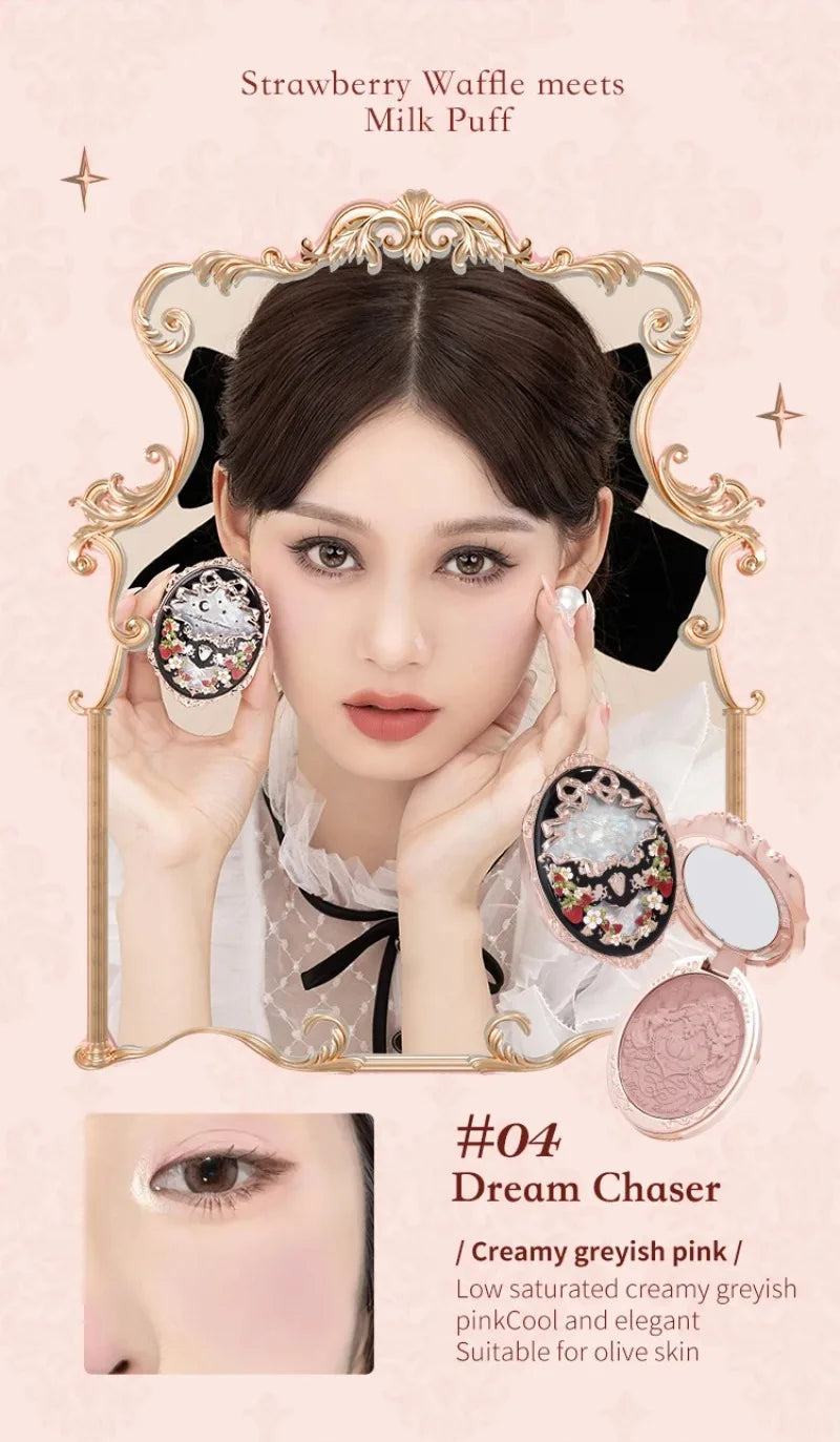 Flower Knows Strawberry Rococo Embossed Blush 5g