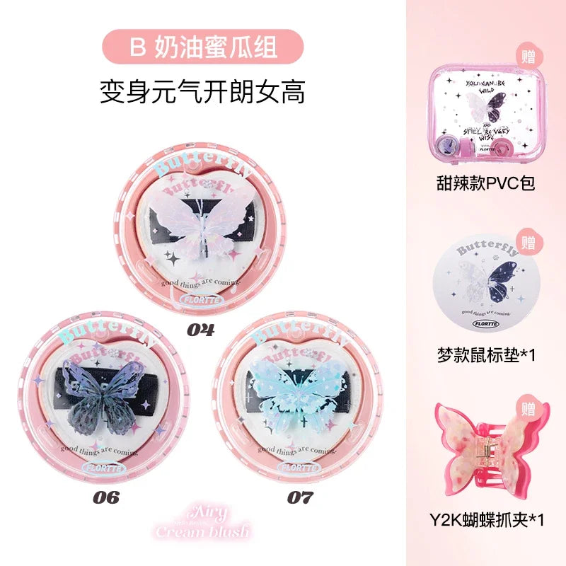 FLORTTE Butterfly Blush Set 6 Pezzi