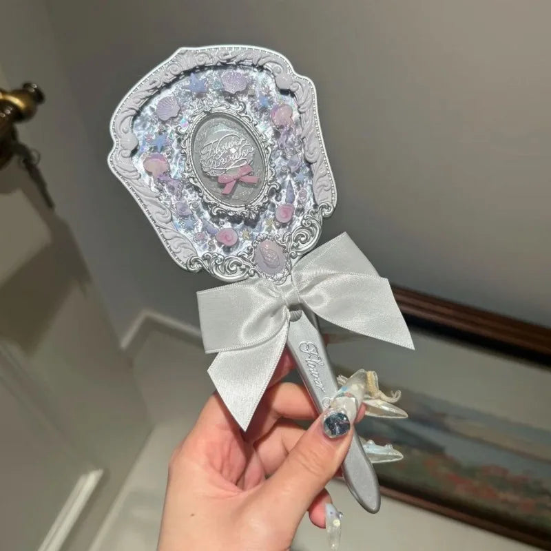 Flower Knows Shell Pearl Collection Handheld Makeup Mirror