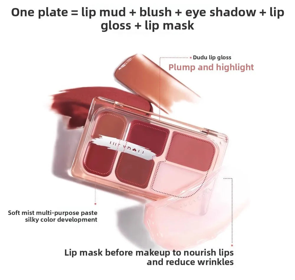 Judydoll Six Color Lipstick Palette – Palette Labbra Multiuso 9g