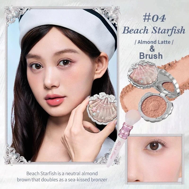 Flower Knows Shell's Jewel Silk Satin Blush 5g