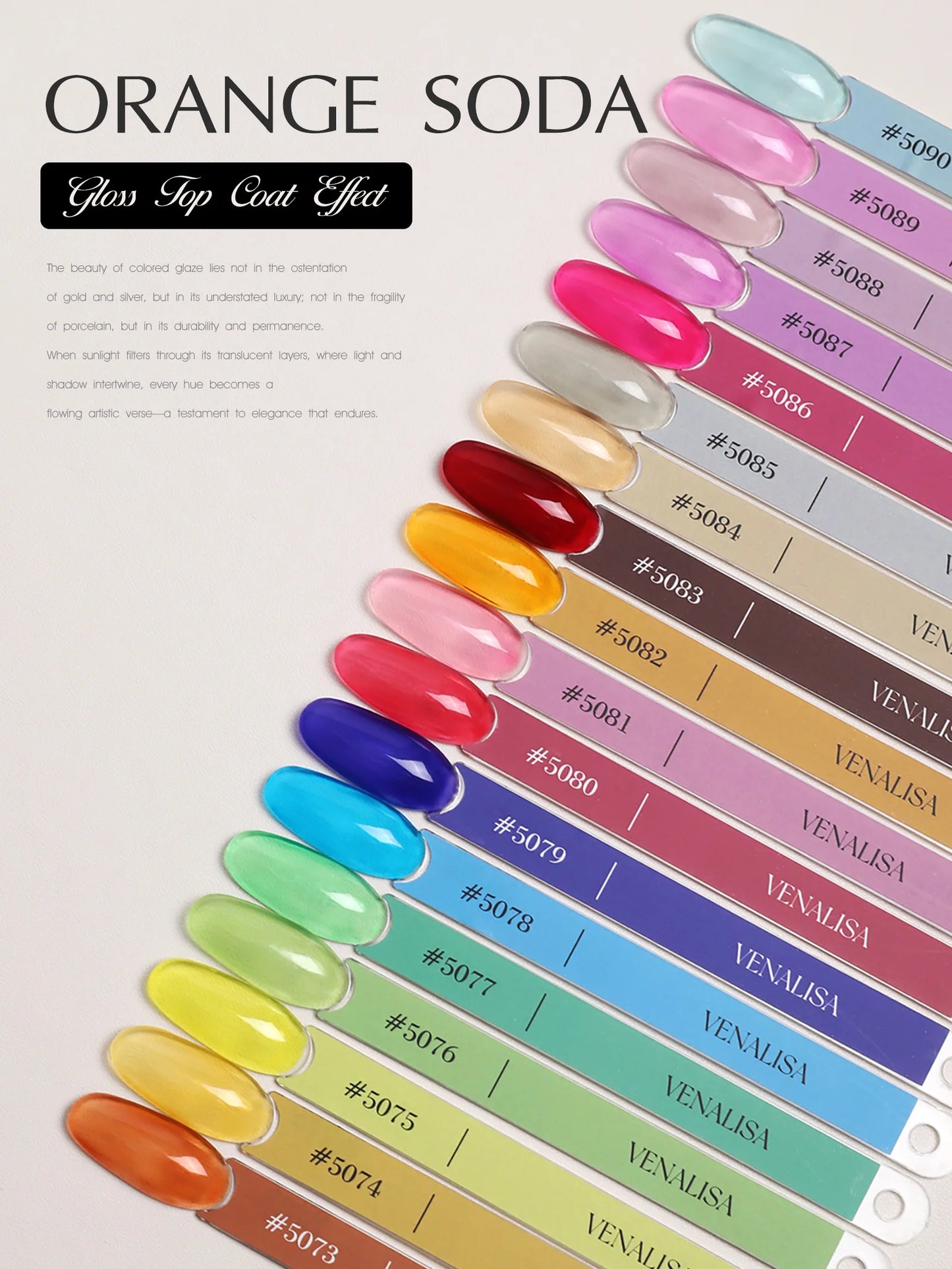 Venalisa VIP Nail Gel Polish Set – 10ml Bottles, Vegan, HEMA/TPO Free