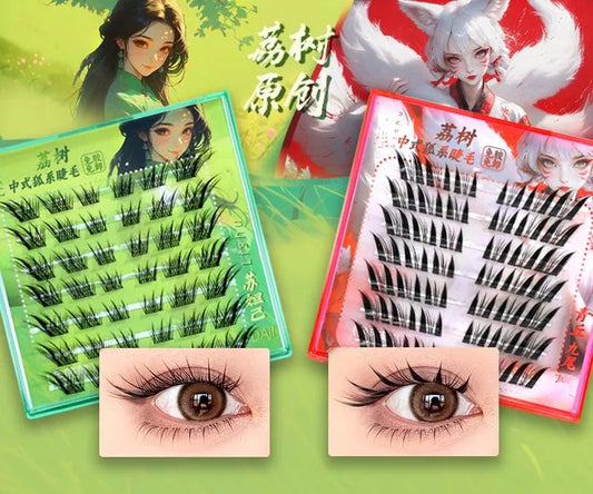 Lishu Ciglia Finte Fox Eye Senza Colla