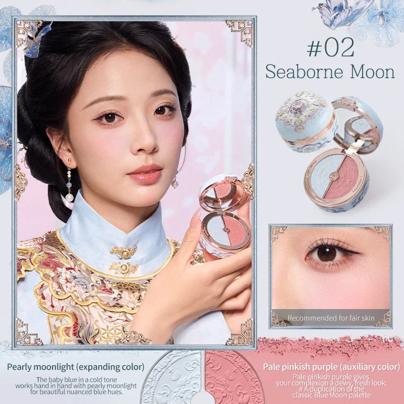 Flower Knows Butterfly Cloud Collar Rouge Box Highlighting & Blush Duo Powder 6g