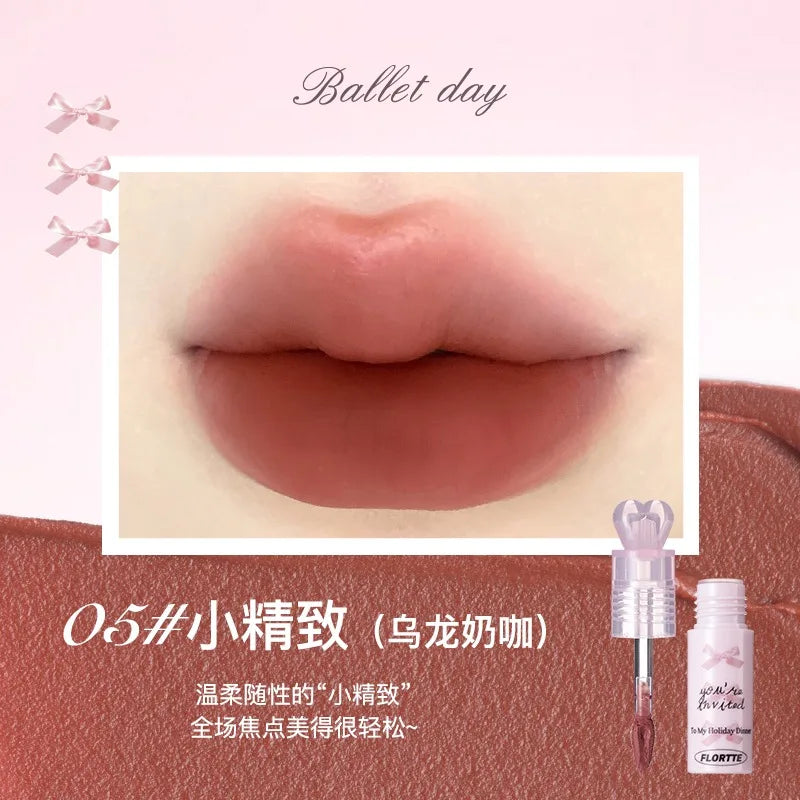 FLORTTE Little Bow Collection – Lipstick & Lip Cream Gift Set