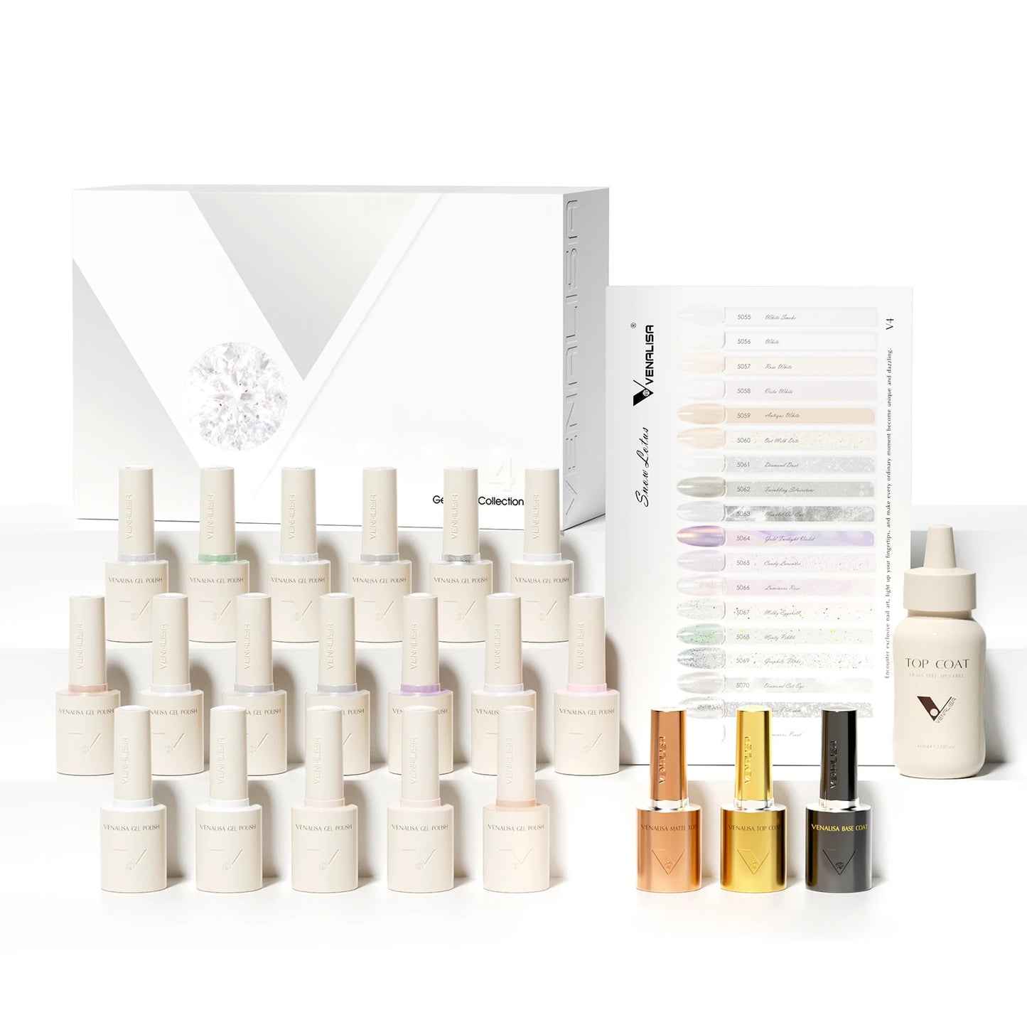 Venalisa VIP Nail Gel Polish Set – 10ml Bottles, Vegan, HEMA/TPO Free