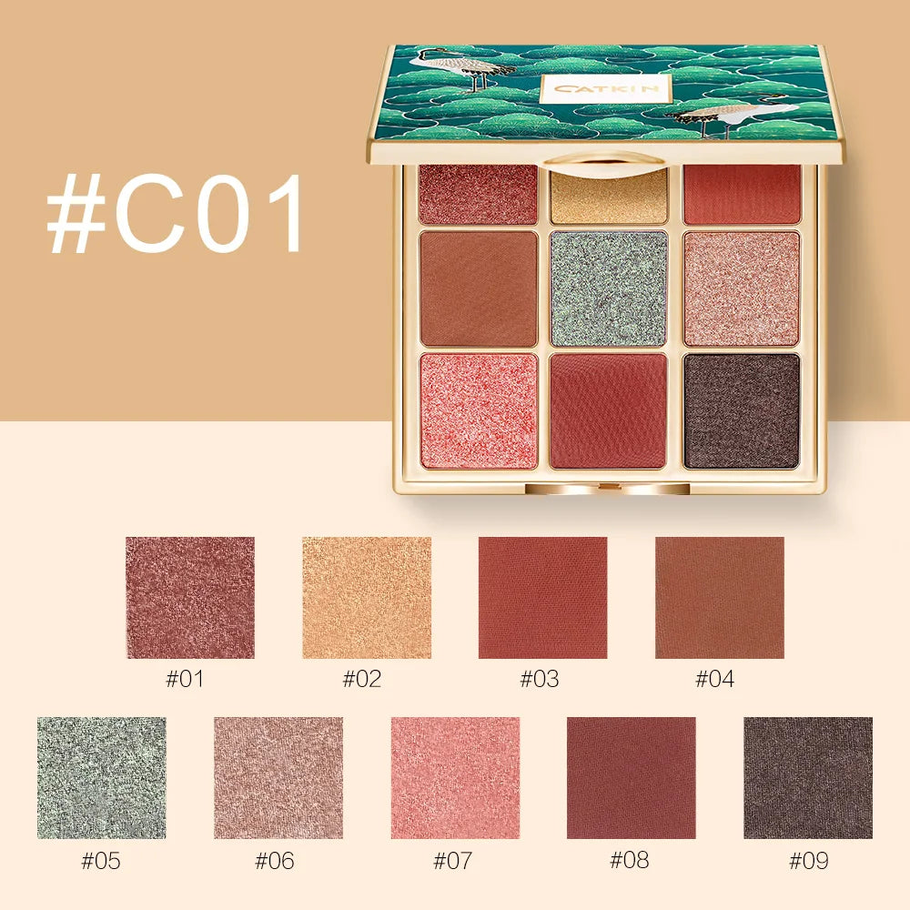 Catkin Seasonal Matte Shimmer Eyeshadow Palette 1.6g*9