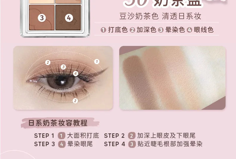 Judydoll Four Colour Eyeshadow – Palette Occhi 4 Toni 5.3g