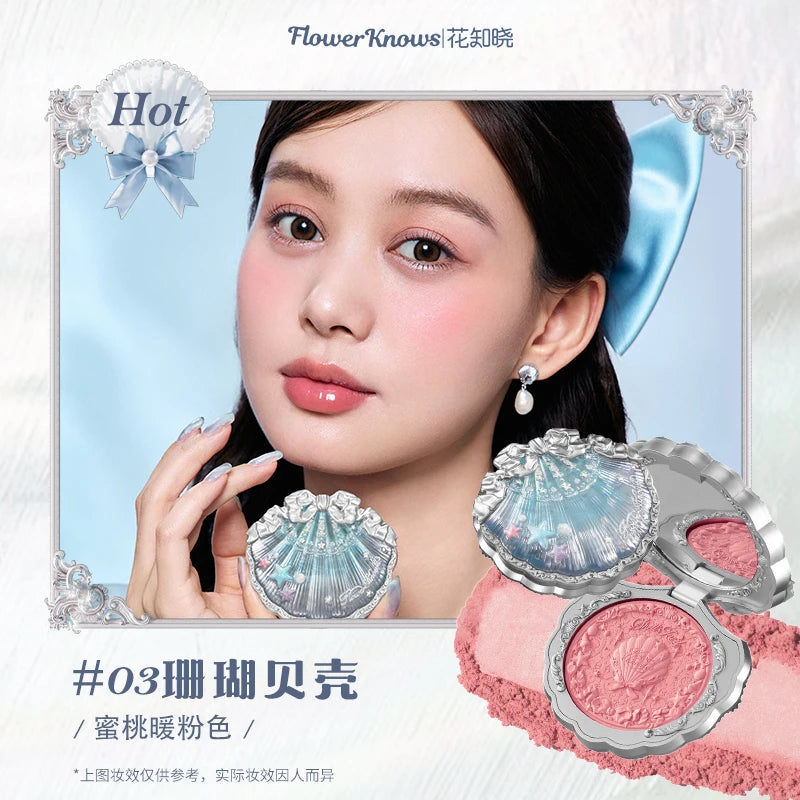Flower Knows Shell's Jewel Silk Satin Blush 5g