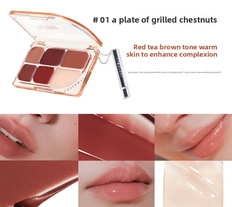 Judydoll Six Color Lipstick Palette – Palette Labbra Multiuso 9g