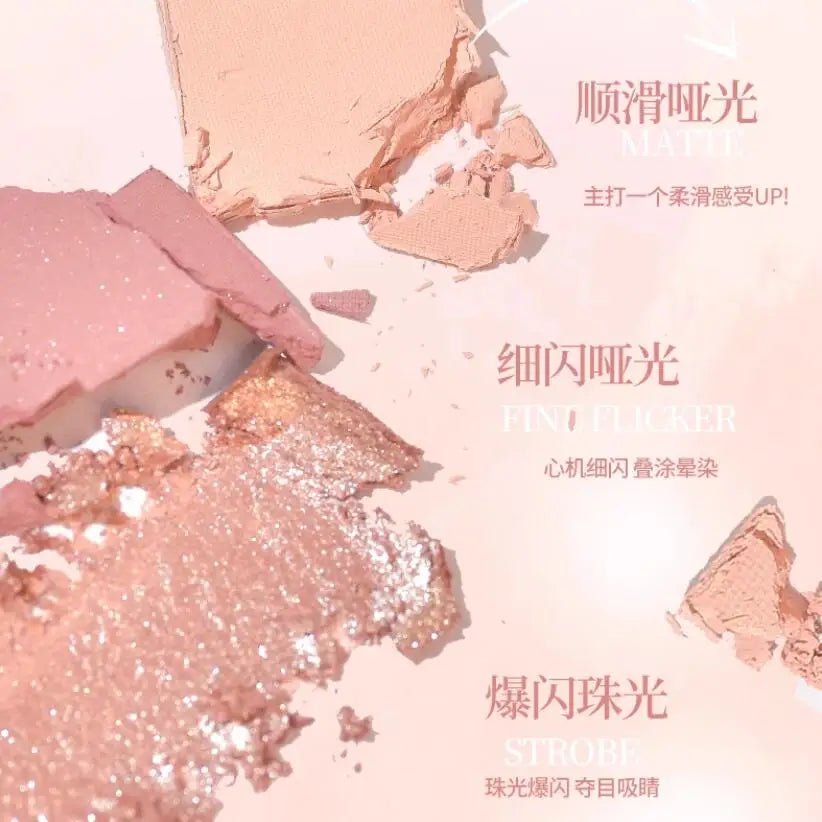 Gogotales Velvet Matte Blush & Eyeshadow Palette 14g