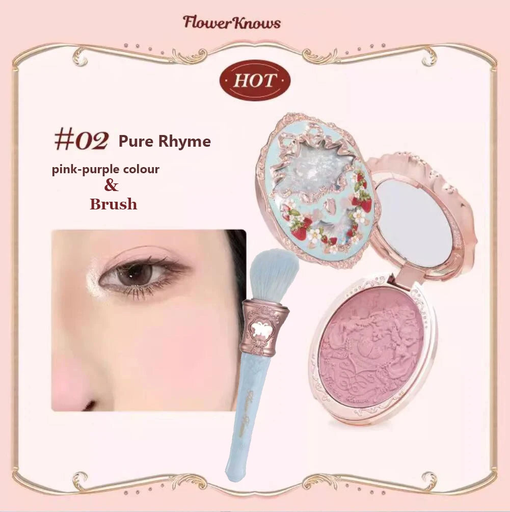 Flower Knows Strawberry Rococo Embossed Blush 5g