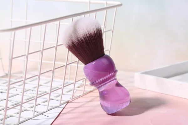 Pennello da Rasatura 24mm – Manico Viola & Nodo Sintetico "Mink"