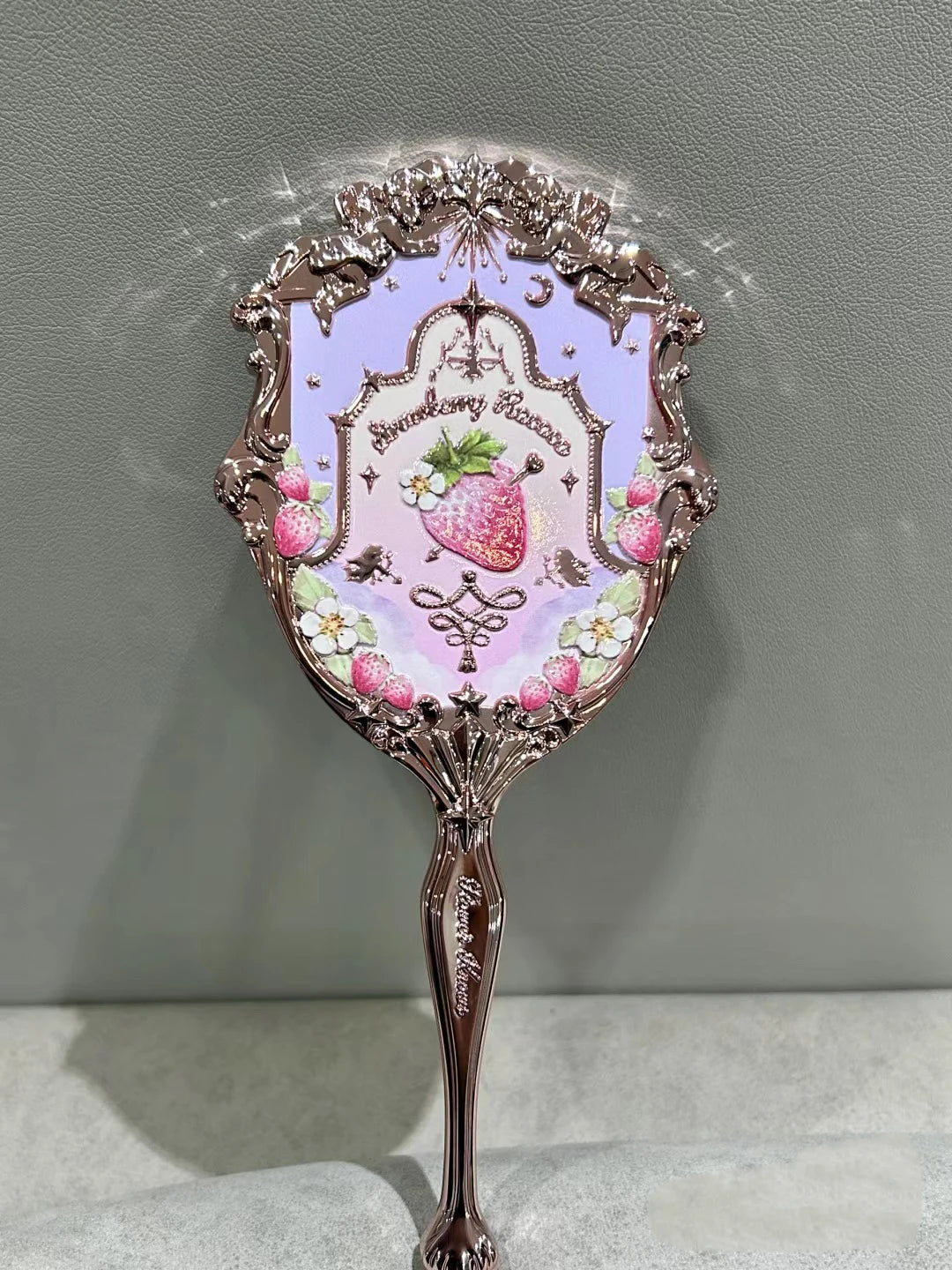 Flower Knows Strawberry Rococo Hand Mirror