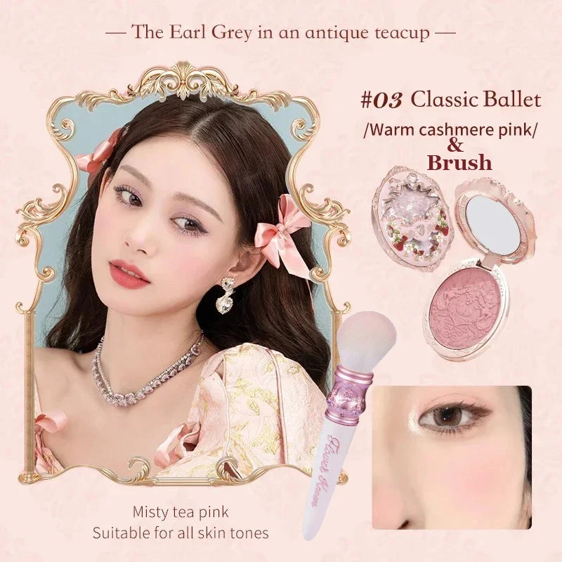 Flower Knows Strawberry Rococo Embossed Blush 5g