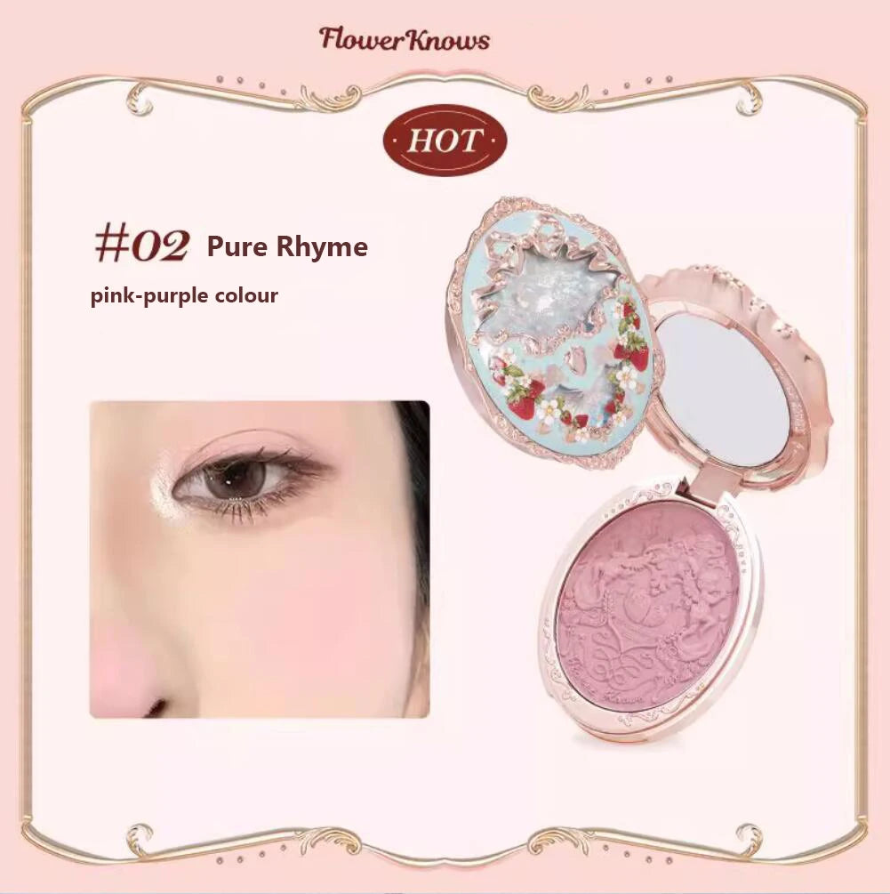 Flower Knows Strawberry Rococo Embossed Blush 5g