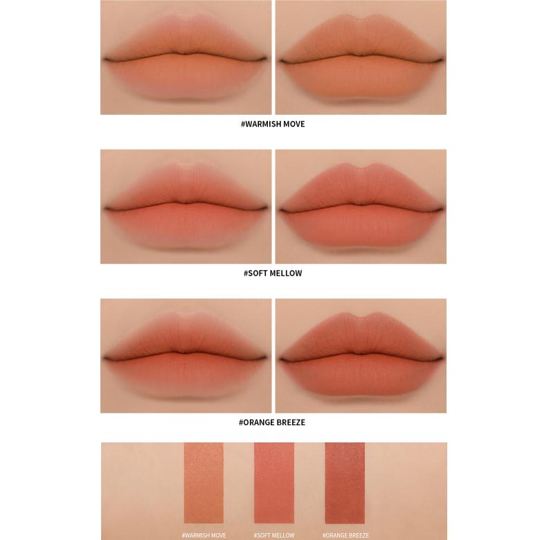 3CE Soft Matte Lipstick 3.5g (Warm VS Cool)