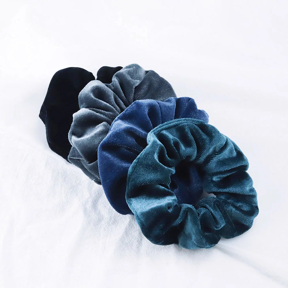 Set 4 Scrunchies in Velluto