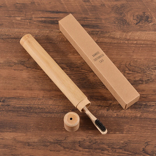 Custodia in Bambù Naturale per Spazzolino – 21 cm