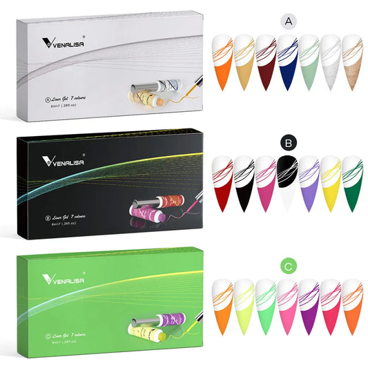 Venalisa Kit Liner Gel – 7 Colori da 8ml