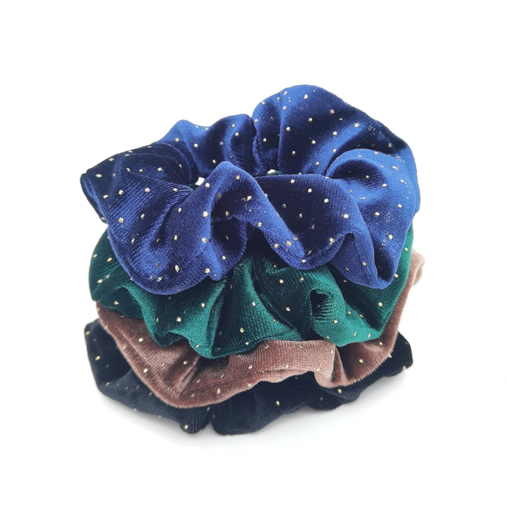 Set 4 Scrunchies in Velluto