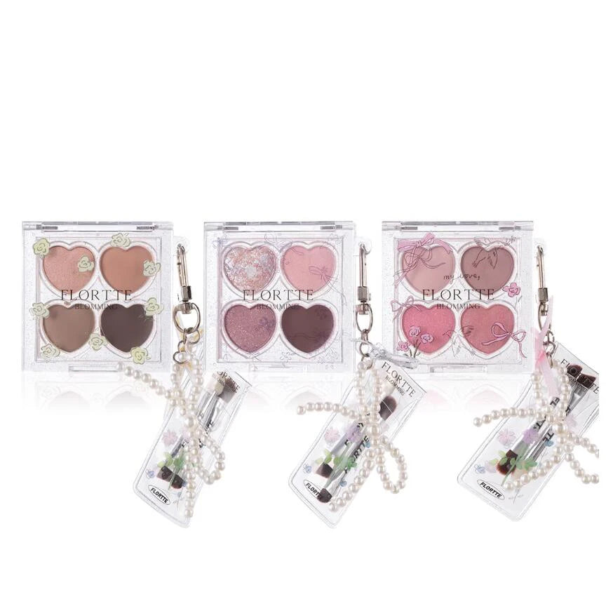 FLORTTE Love Yourself Palette Ombretti 4 Colori + Pennellini 50g