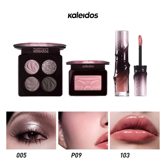 Kaleidos All In One Makeup Set – Lipgloss, Blush & Eyeshadow Palette