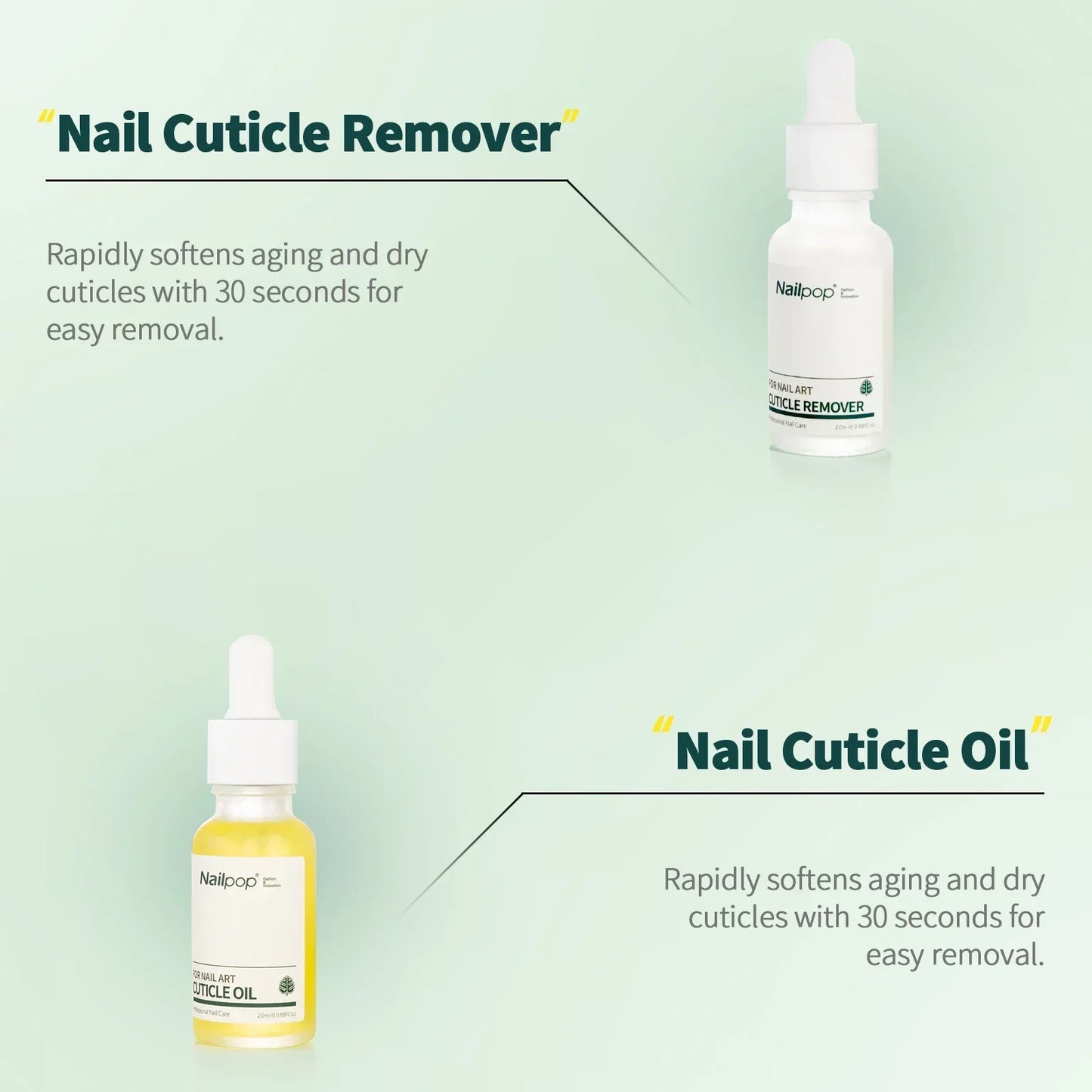 Nailpop Olio Cuticole e Rimuovi Cuticole
