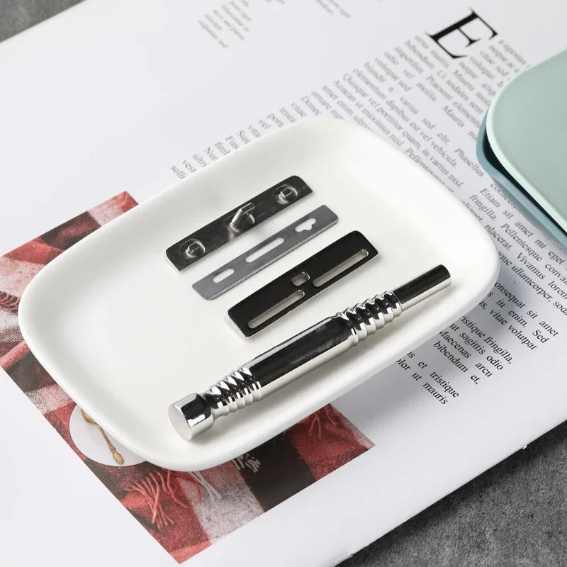 Romulus Rasoio di Sicurezza in Acciaio Inox 316 – Manico da 91mm