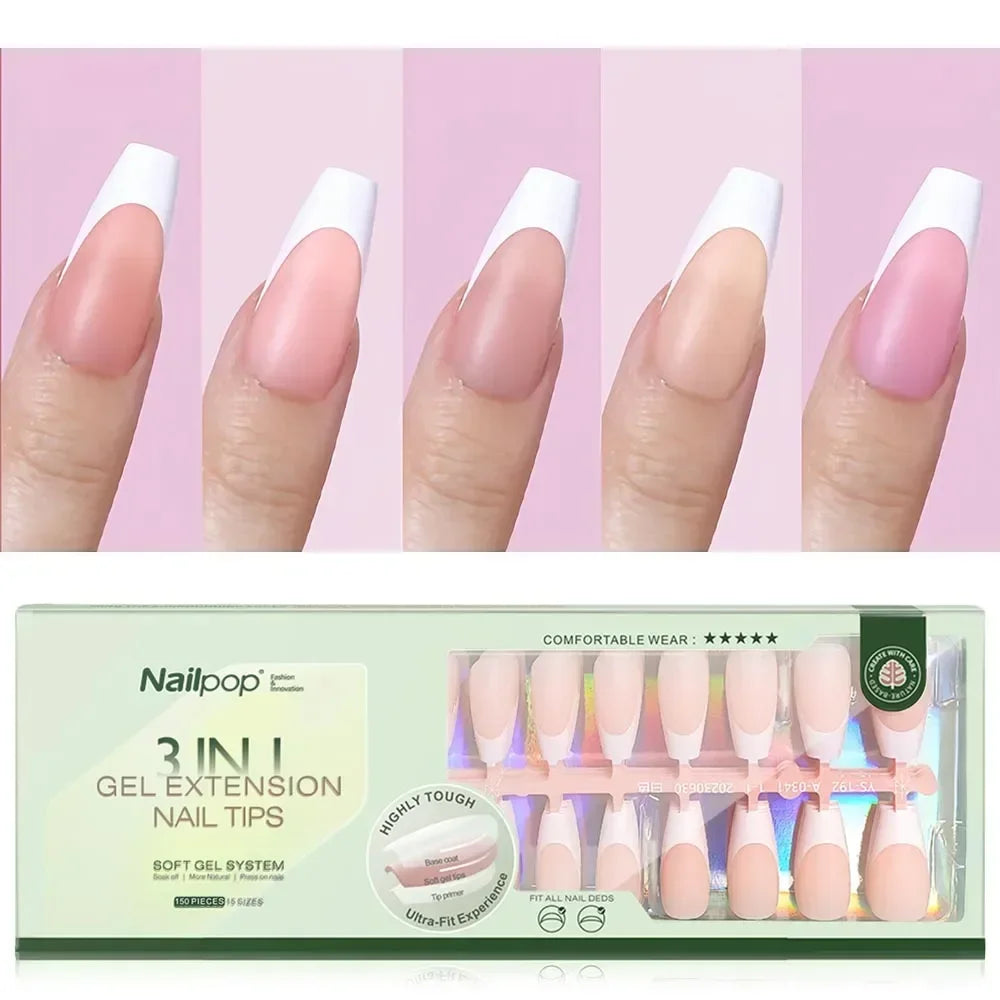 Nailpop 3 in 1 Gel Extension Nail Tips