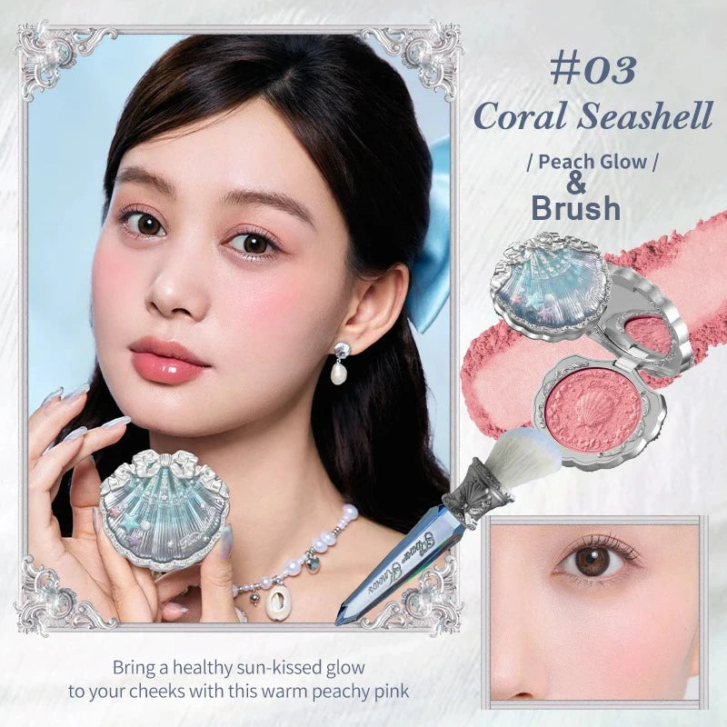 Flower Knows Shell's Jewel Silk Satin Blush 5g