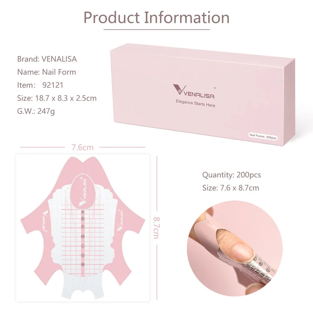 Venalisa Professional Nail Forms (2 Varianti)