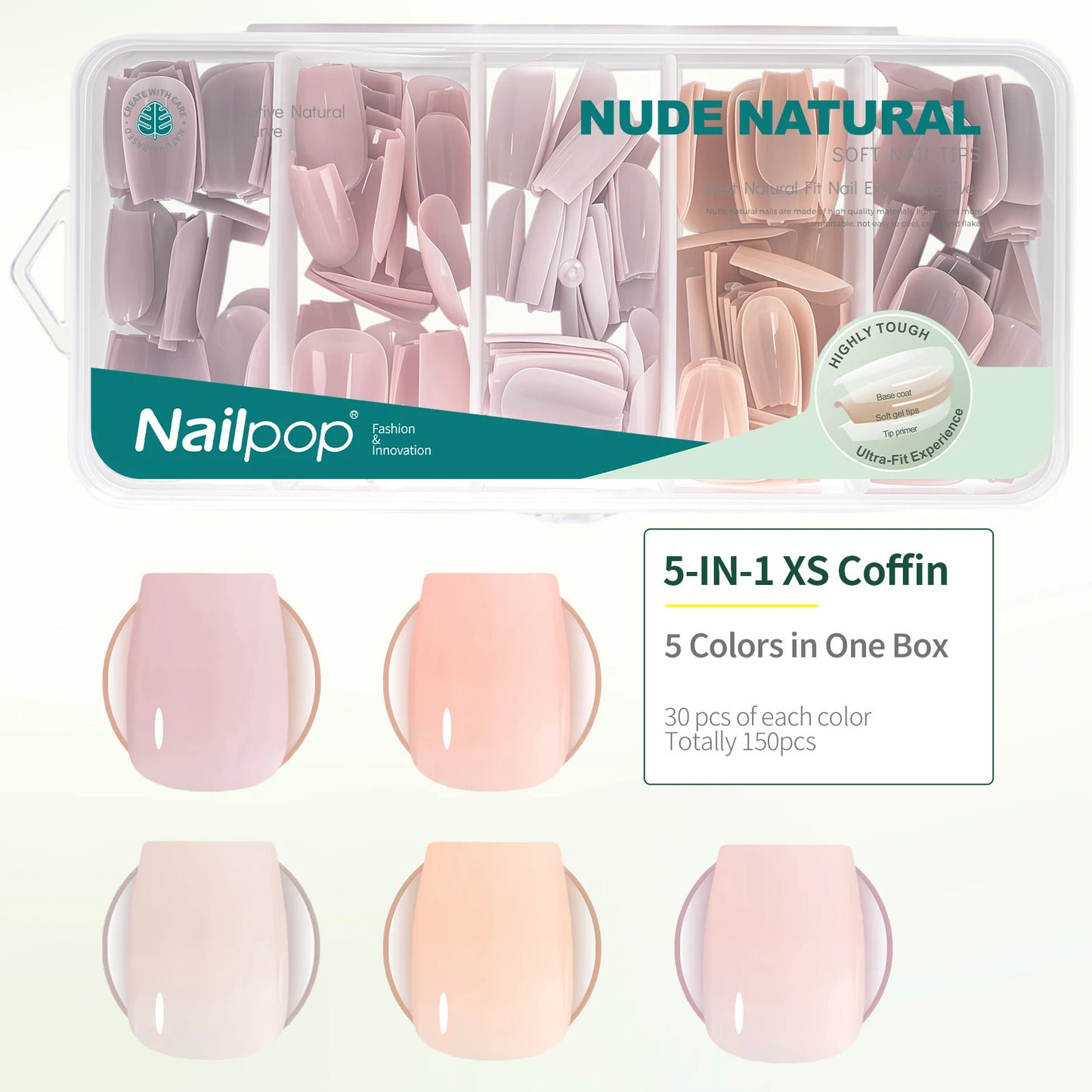 Nailpop Ultra Fit Nude Press On Nails