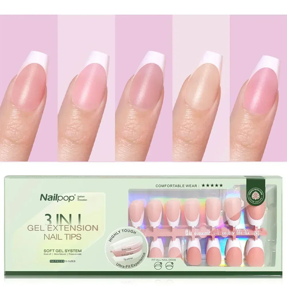 Nailpop 3 in 1 Gel Extension Nail Tips
