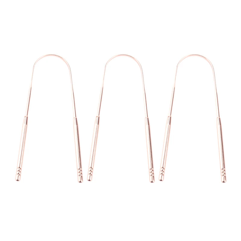 Set 3 Raschietti per Lingua in Acciaio Inox