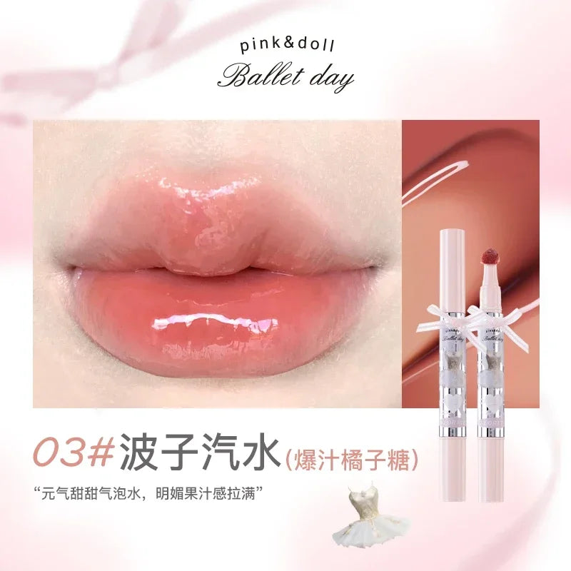 FLORTTE Small Bowknot Series Film-Forming Lip Gloss 1.85g