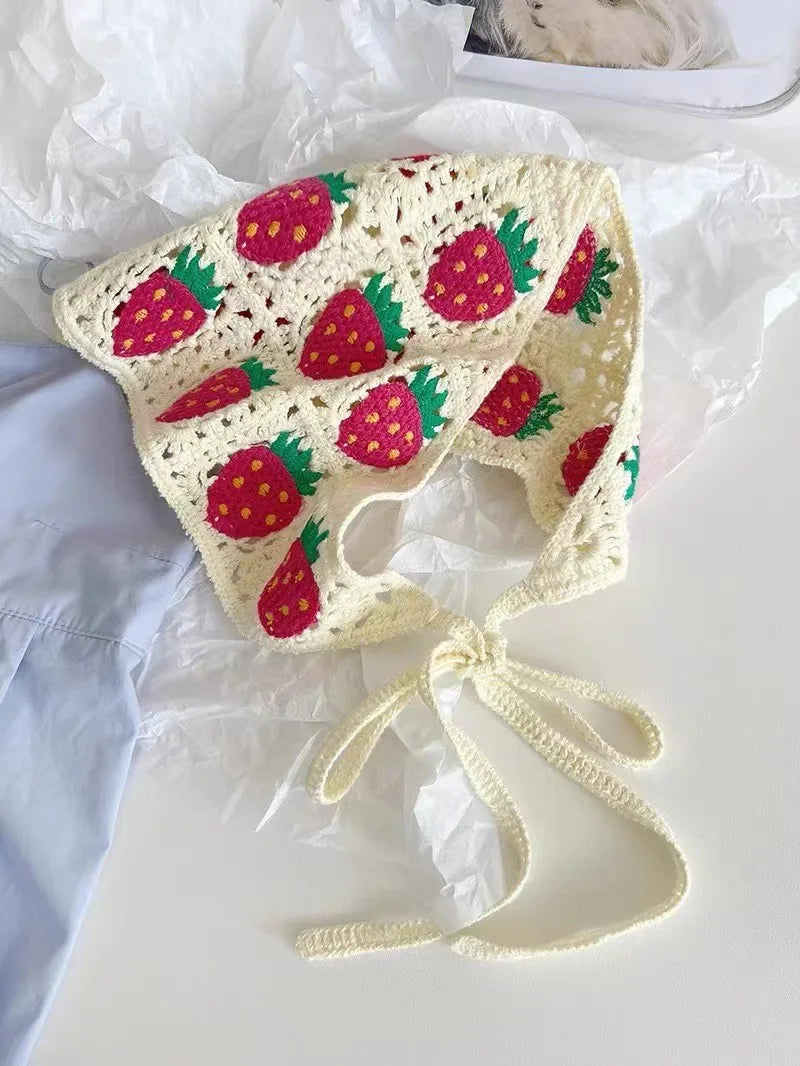 Bandana Triangolare Vintage a Fiori