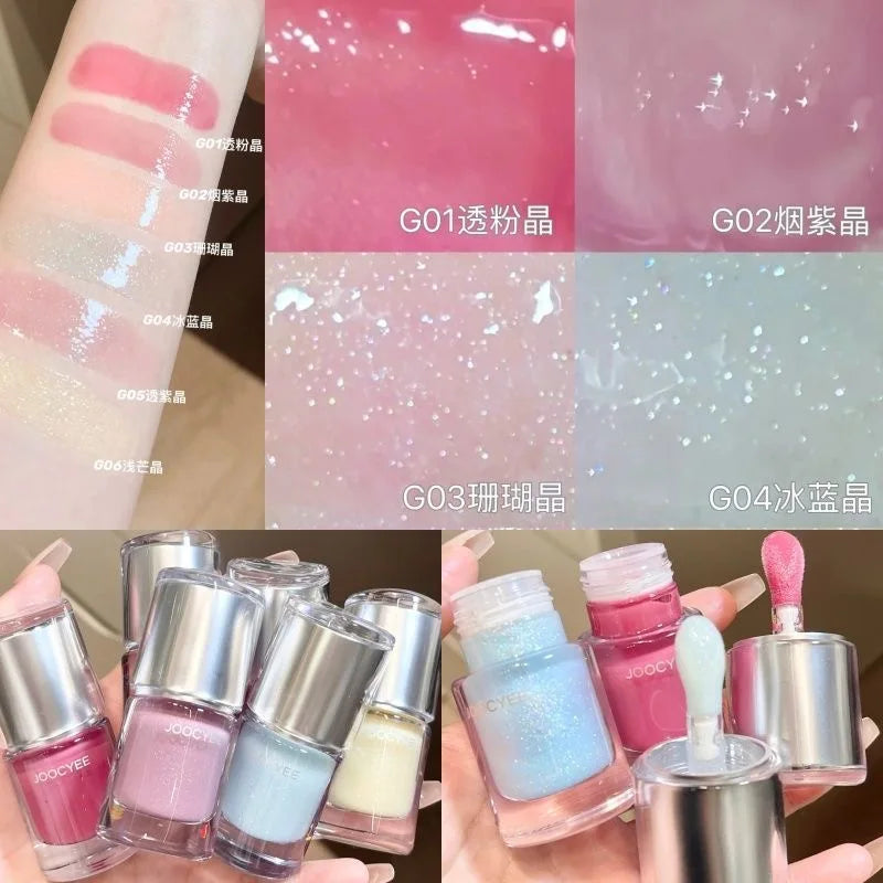 Joocyee Crystal Luminous Lip Gloss & Highlighter